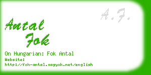 antal fok business card